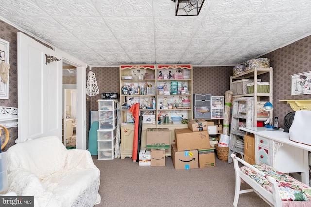 view of storage room