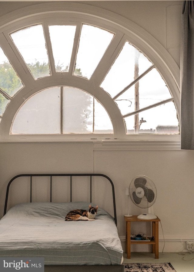 bedroom featuring multiple windows