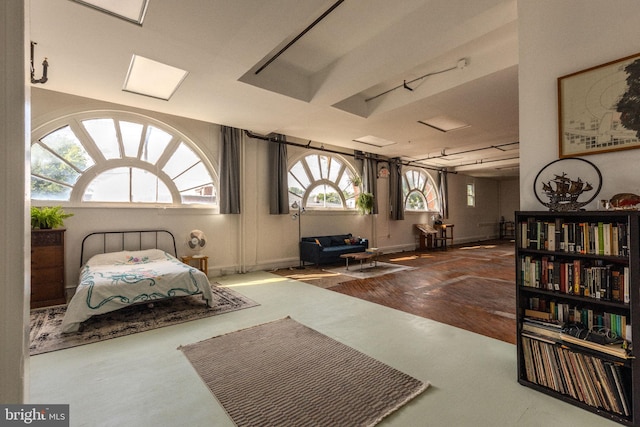 bedroom featuring hardwood / wood-style floors