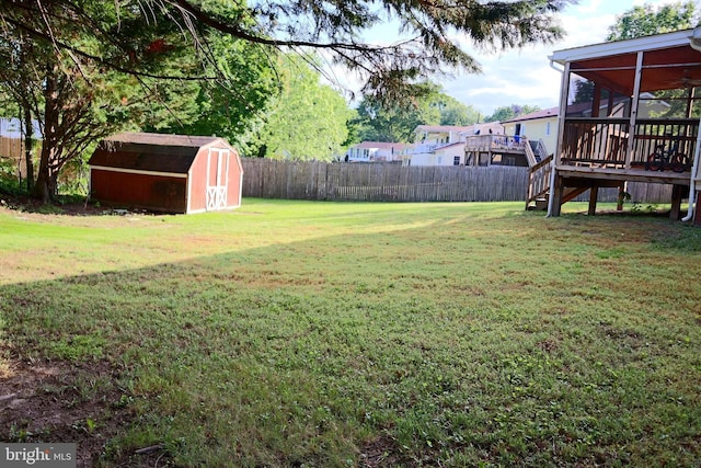 7200 Havre Turn Turn, Upper Marlboro, MD 20772 - fenced backyard with a sunroom, a storage shed, stairway, and a wooden deck