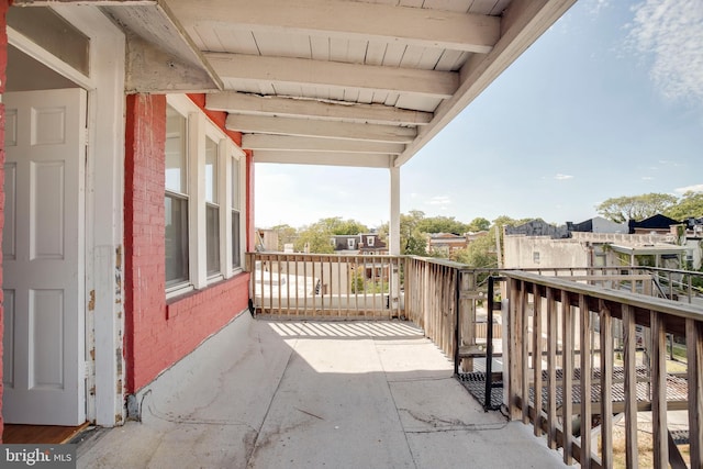 view of balcony