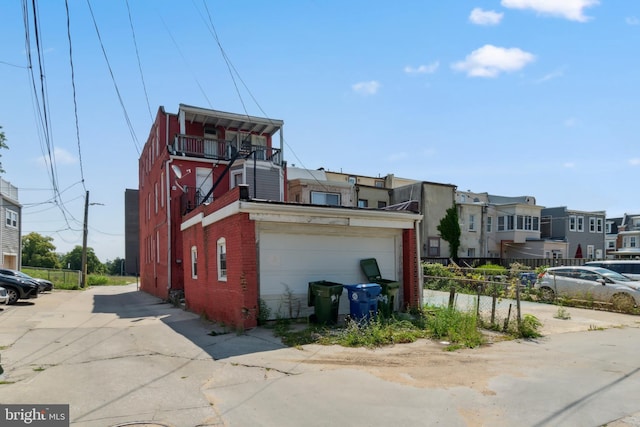 view of side of property