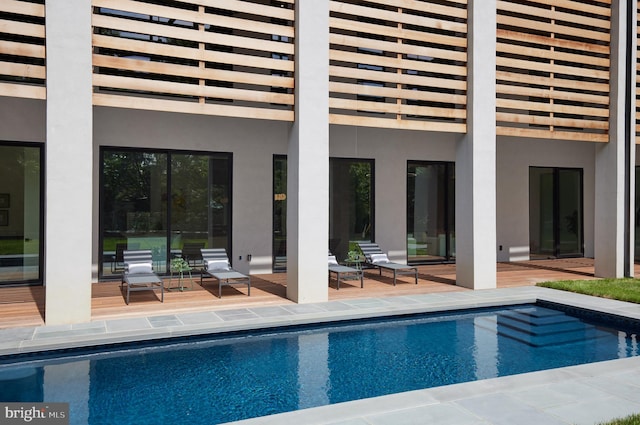 view of pool with a patio area