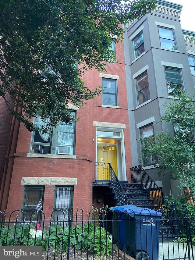 515 Constitution NE, Washington, DC 20002 - view of building exterior with a fenced front yard and cooling unit