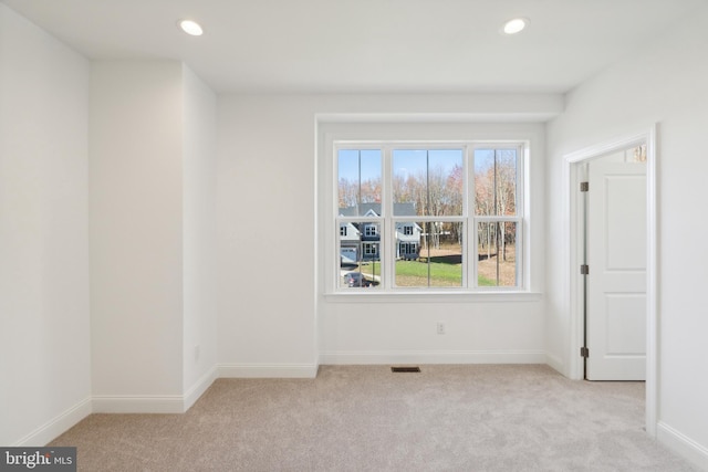 5095 Maple Ridge Way, Emmaus, PA 18049 - unfurnished room with light colored carpet, baseboards, and recessed lighting