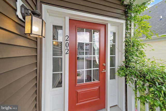 view of property entrance