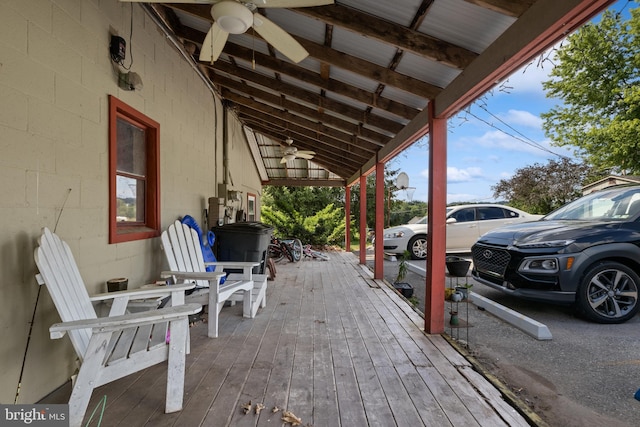 484 Brough Rd, Abbottstown, PA 17301 - view of patio / terrace with a ceiling fan