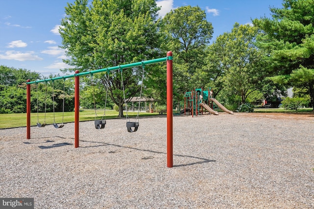 view of jungle gym