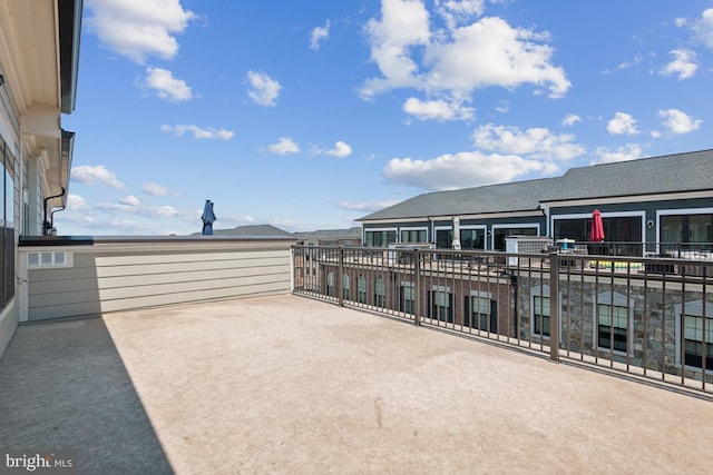 view of patio / terrace featuring a balcony