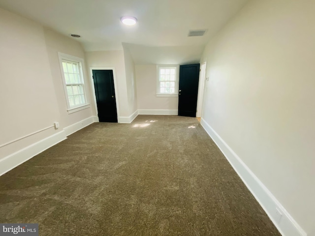 view of carpeted empty room