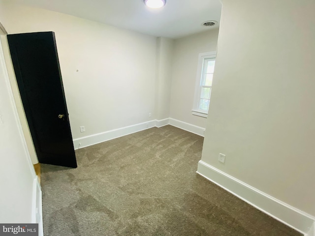 view of carpeted empty room