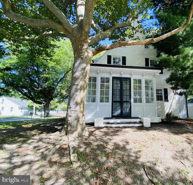 view of rear view of property