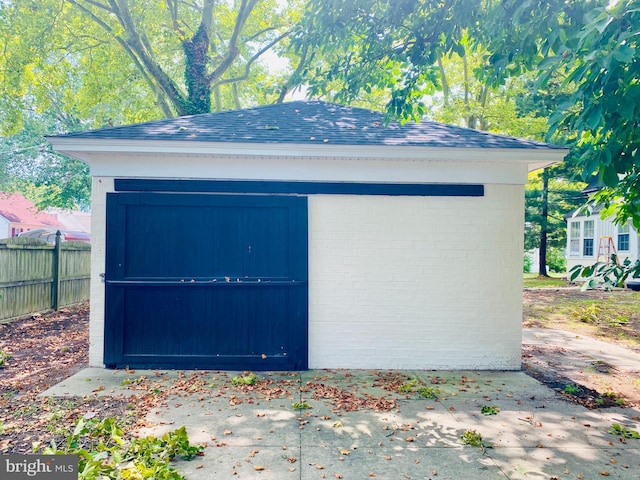 view of outbuilding