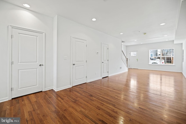 interior space with wood-type flooring