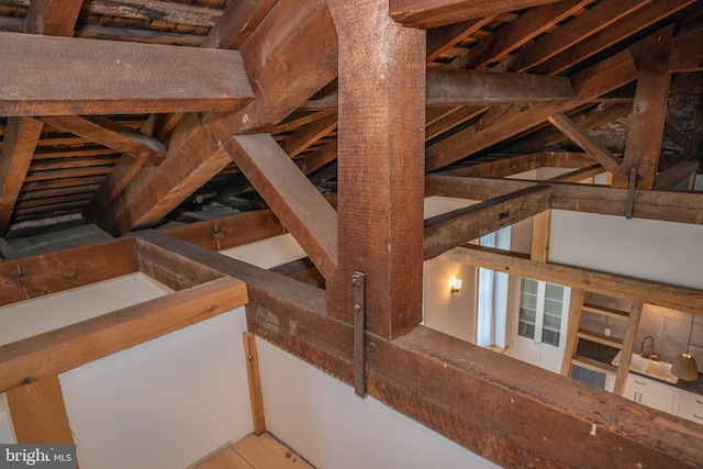 view of attic