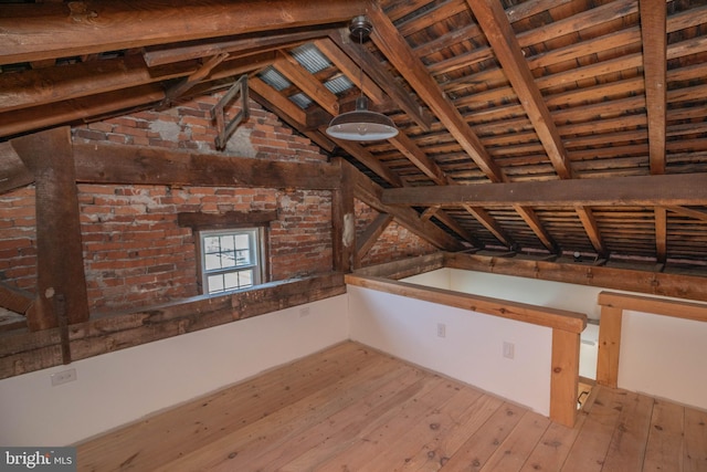 view of attic