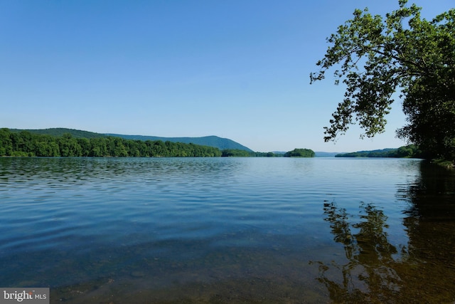 property view of water with a mountain view