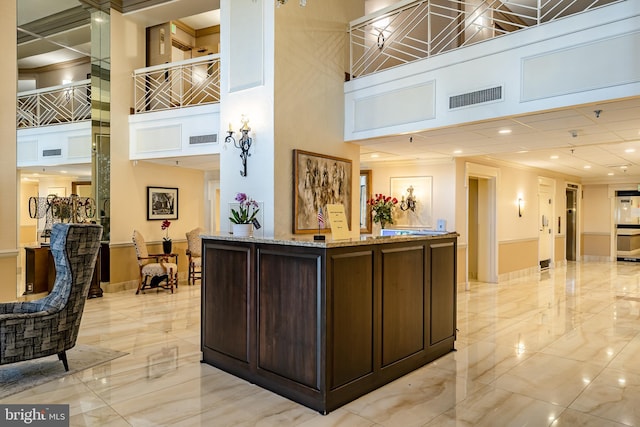 view of reception area