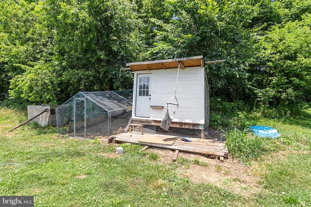 view of outbuilding