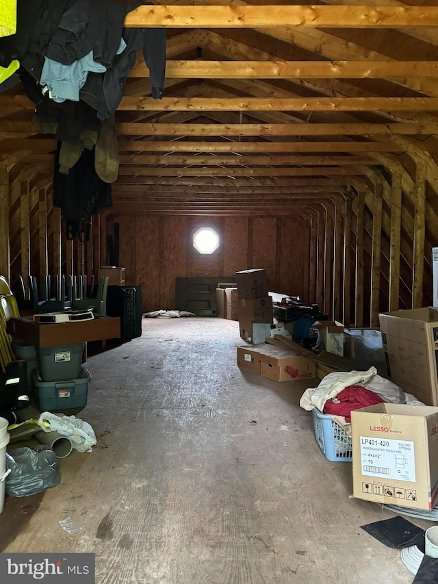 view of attic