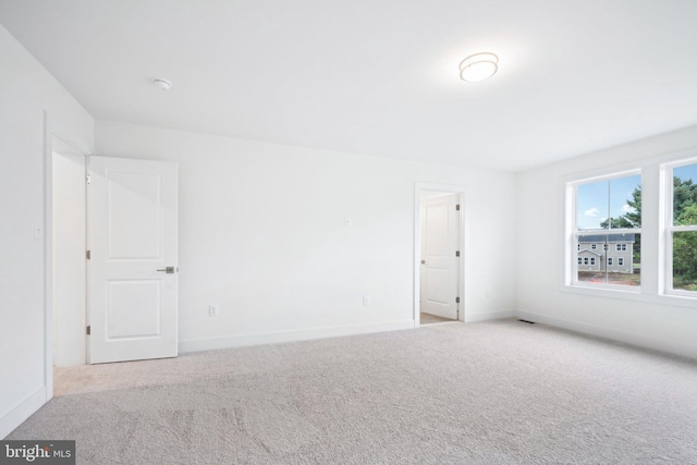 view of carpeted empty room