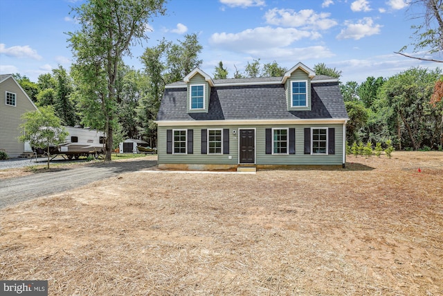 view of cape cod home