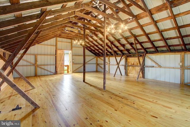 view of attic