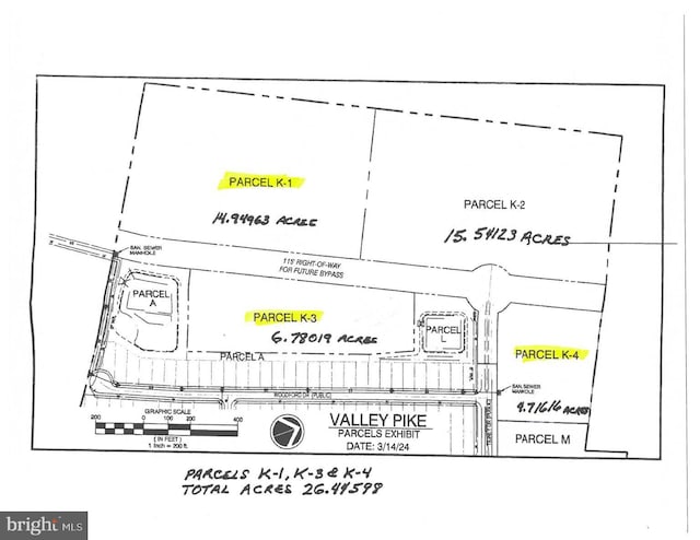 0 Valley Pike Lot K-1 K-3 K-4, Stephens City VA, 22655 land for sale