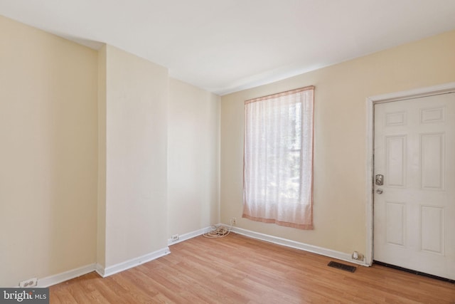 entryway featuring light hardwood / wood-style floors