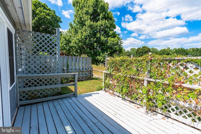 view of wooden terrace