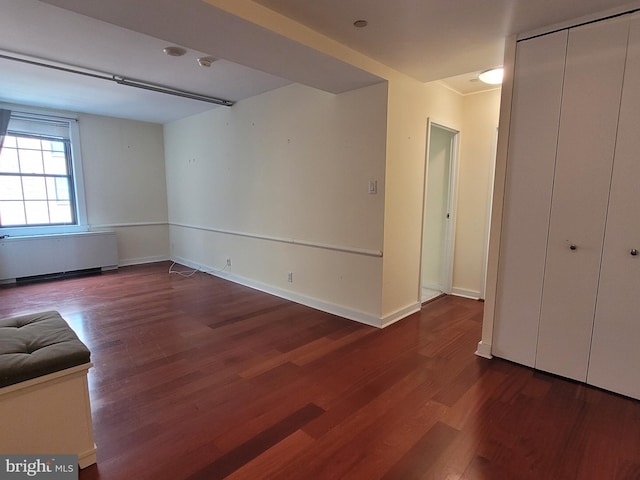 interior space with hardwood / wood-style flooring