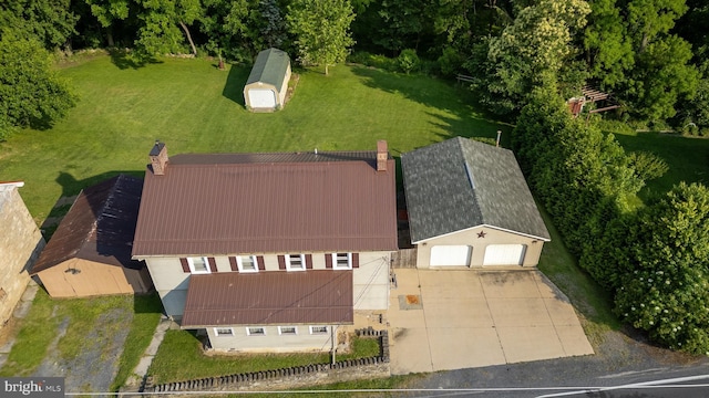 birds eye view of property