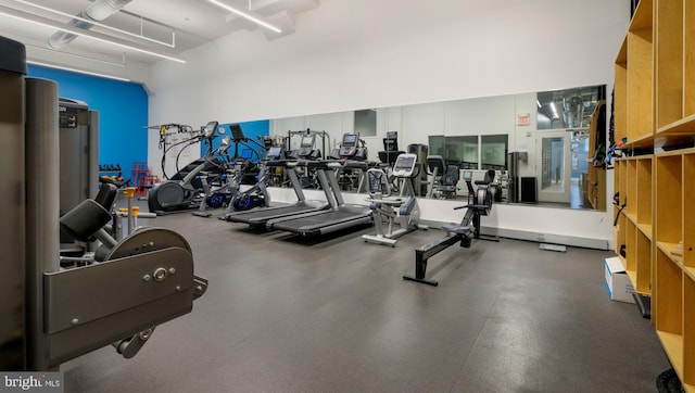 view of workout area