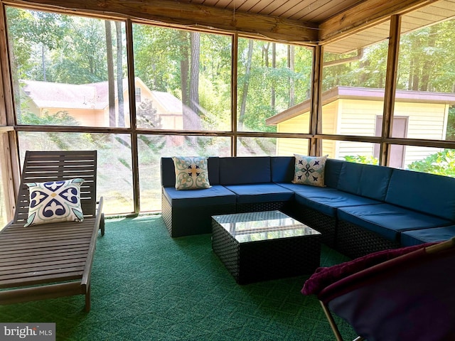 view of sunroom / solarium