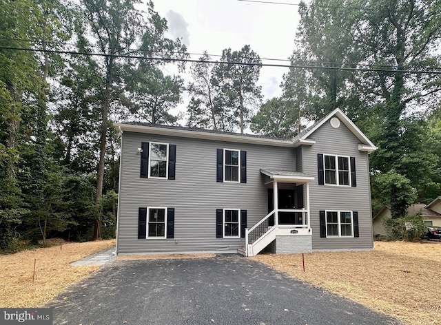 view of split foyer home