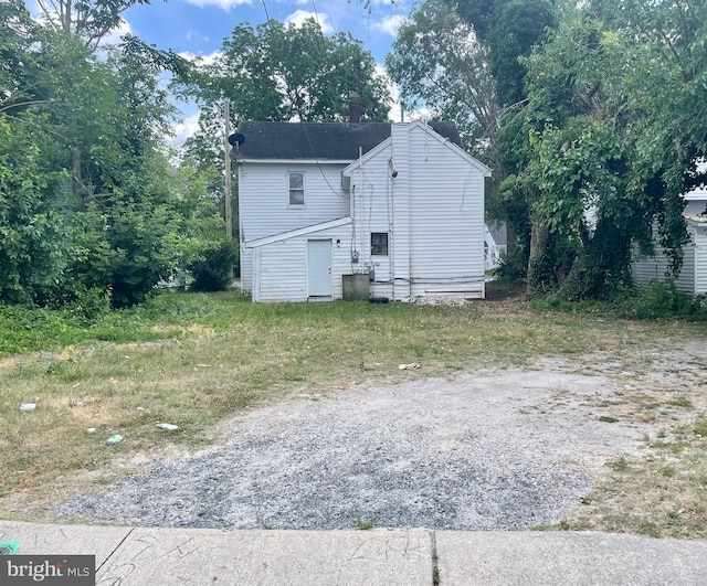 view of rear view of property