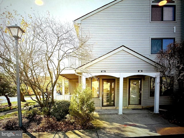 exterior space featuring a porch