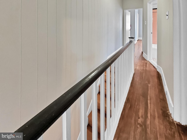 hall featuring hardwood / wood-style floors