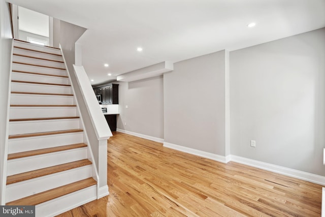 interior space featuring hardwood / wood-style floors