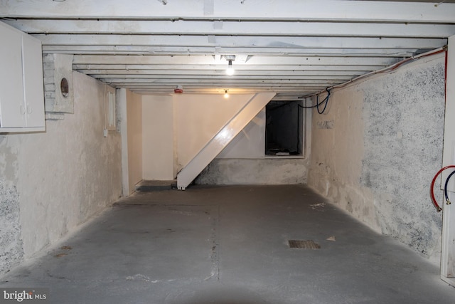 view of basement