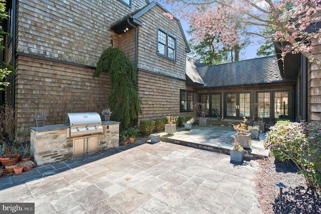 view of patio / terrace featuring area for grilling and grilling area