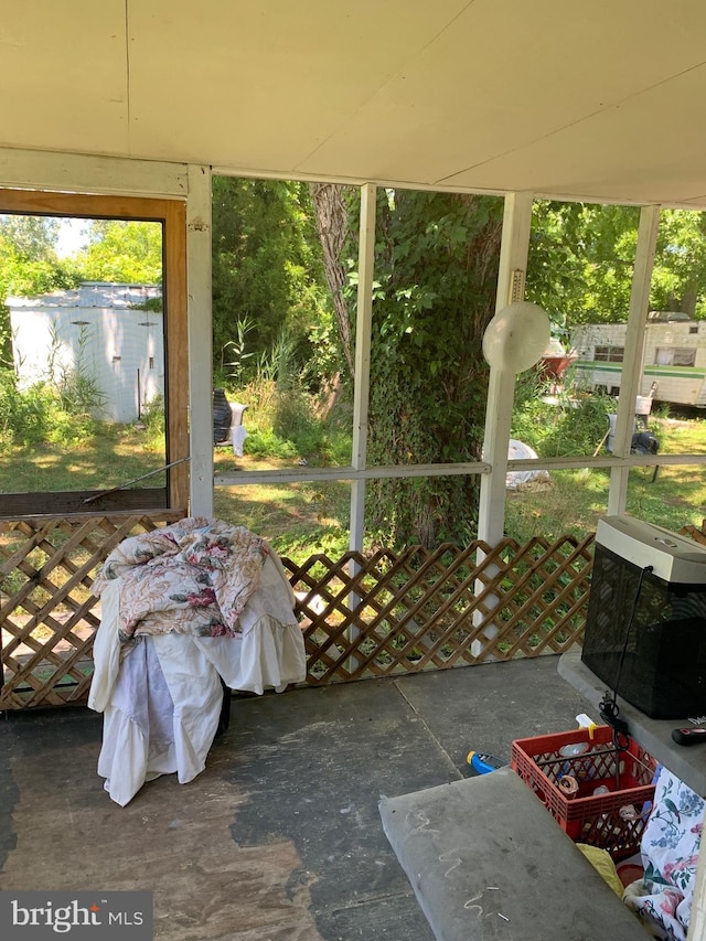 view of sunroom / solarium