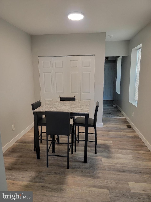 dining room featuring hardwood / wood-style floors