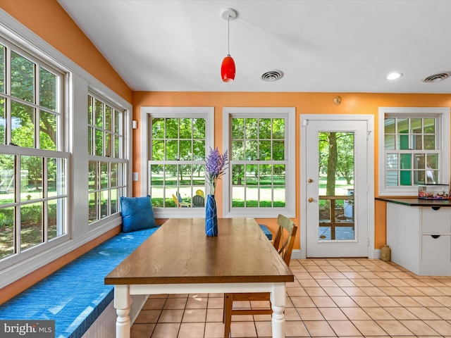 view of sunroom / solarium