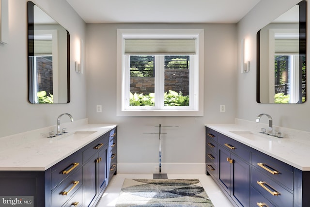 bathroom featuring vanity