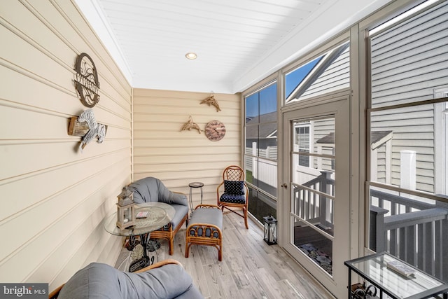 view of sunroom / solarium