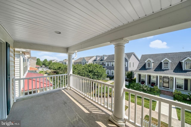 view of balcony