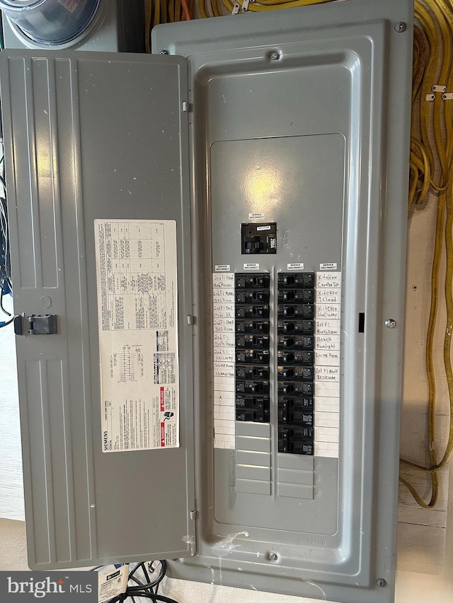 utility room featuring electric panel