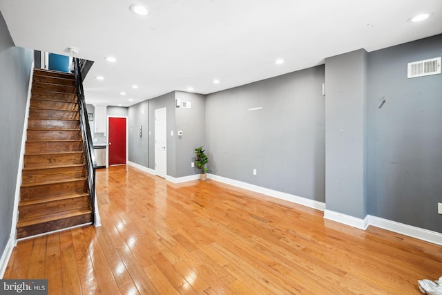 interior space featuring hardwood / wood-style flooring