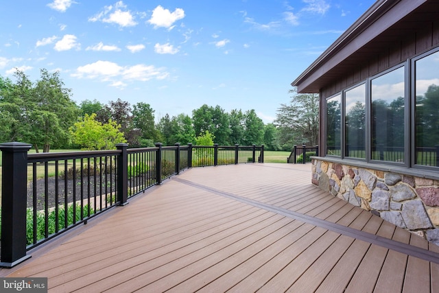 view of wooden terrace